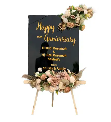 Papan Bunga Akrilik Karet Tengsin