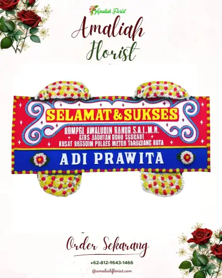 Papan Bunga Ucapan Selamat Karet Tengsin