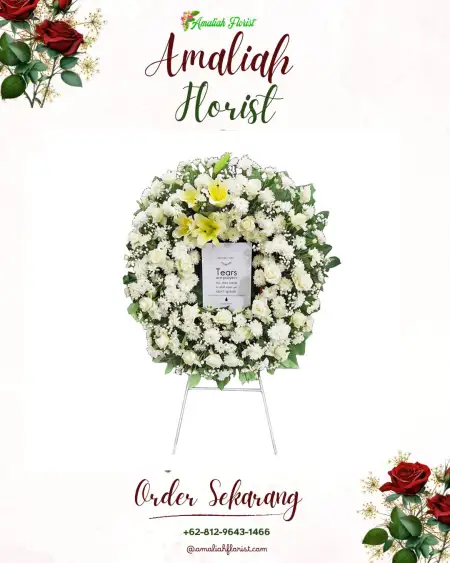 Krans Bunga Duka Karet Tengsin